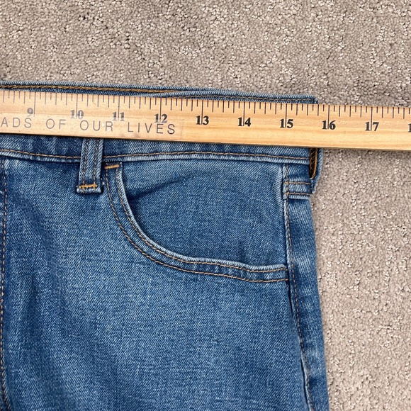 Banana Republic Skirt Womens 6/28 Blue Denim Maxi Button Modest Casual Preppy - Picture 6 of 10